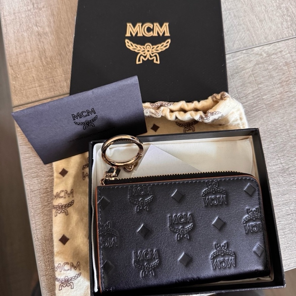 MCM Black Key & Card Holder